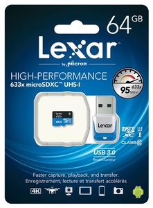 SD карта Lexar 64GB 633x UHS-I